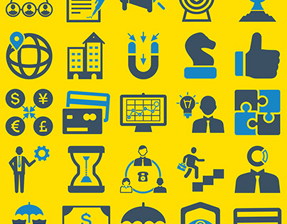 Business ultimate icon set