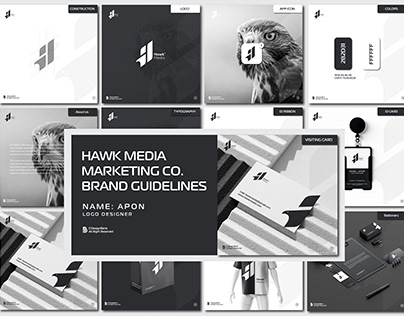 Hawk Marketing Brand Guide and Logo Design
