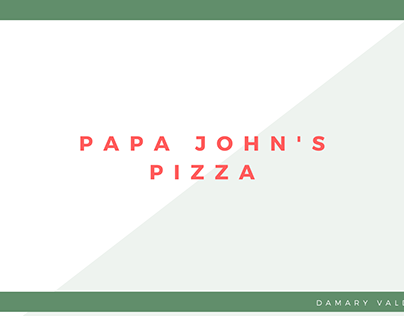 PAPA JOHN`S - Campaña de posicionamiento