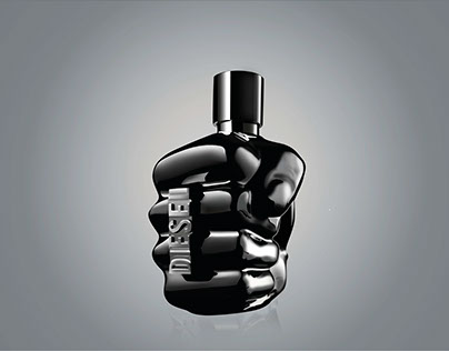 Ilustración Digital perfume Diesel Only The Brave.
