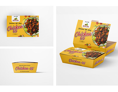 Box Packaging design - food