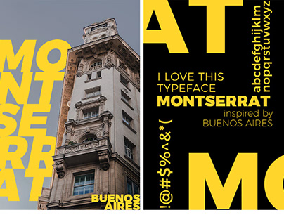 Montserrat Typeface Poster