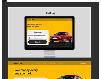 parkare - Responsive web - design (parking website)