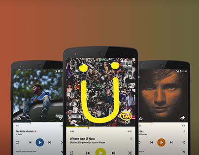 Google Play Music Player Refreshed Design