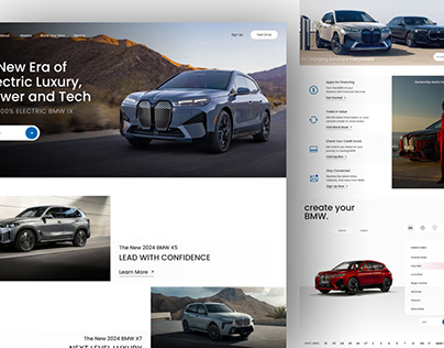 BMW Website Redesign Mock Project