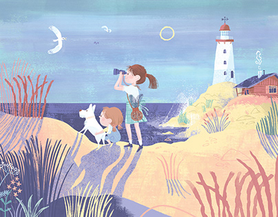 Seaside - Children's Book Illustration