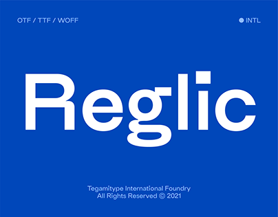 TG Reglic Typeface