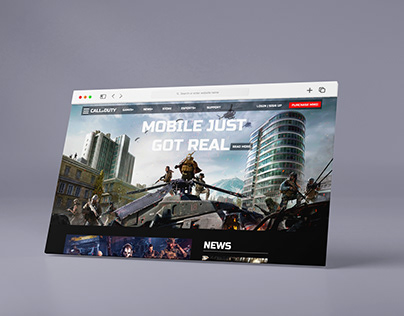 Gaming Home Page Design