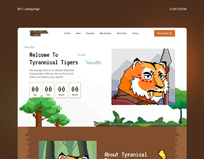NFT Landing Page - Tyrannical Tigers