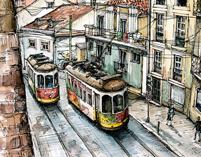 Portugal in watercolor, part 1