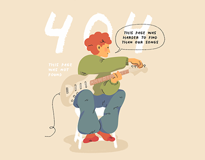 Indie band 404 page