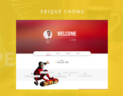 Erique Chong's Personal Website Design