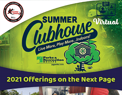 Summer Clubhouse XTREME TEEN Flyer for PG Parks