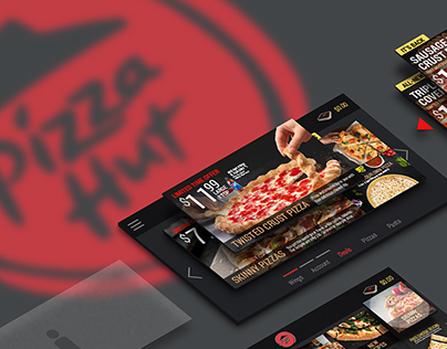 Pizzahut Smart TV application concept