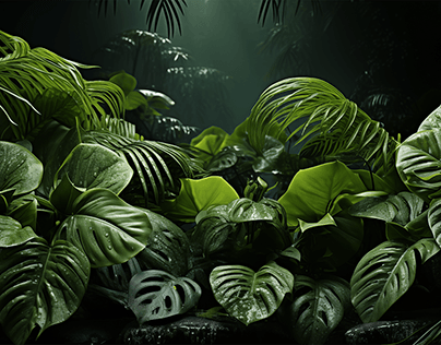 [Material]Tropical_Plant_Leaf_Dewdrop_KB95 -21P