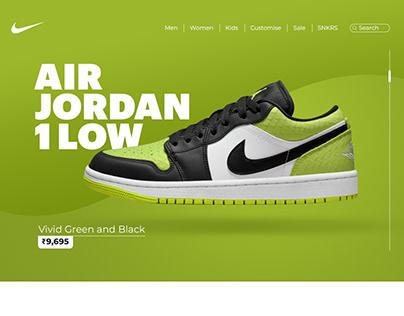Landing page Nike