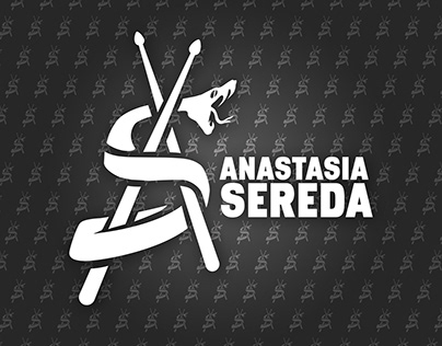 Anastasia Sereda the Drummergirl | Logo Design