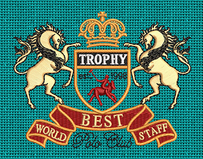 Polo Club Trophy Embroidery logo