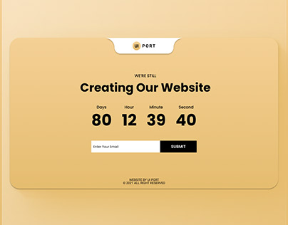 UI PORT - Coming Soon Website & Landing Page