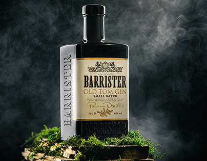 Рекламная фотосъемка для Barrister Gin