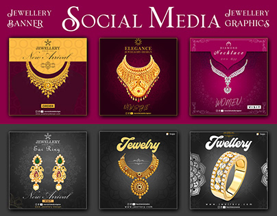 Jewellery Social Media advertising post. Banner design