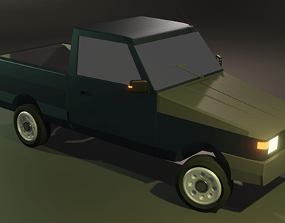 Low Poly 3D Car