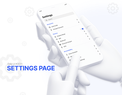 Daily UI: Settings Page