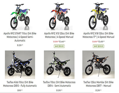 Buy Online Kawasaki & Chinese Dirt Bike For Sale