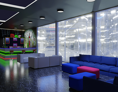 3D Concept Visualization [ Lounge Bar]