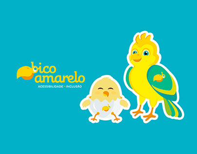 Bico Amarelo - Ilustração Mascotes, Cenário e Animatic