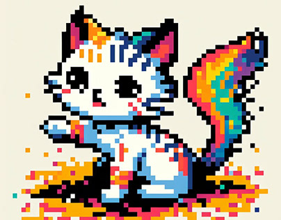 Пиксельний котик