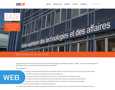 Site internet “2A2E” (ESTA Belfort)