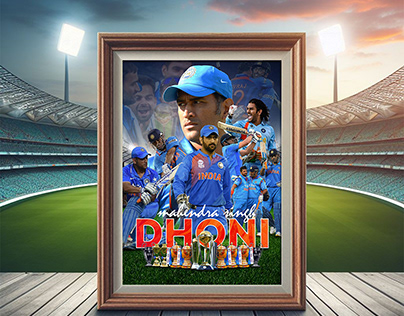 Dhoni Poster Design