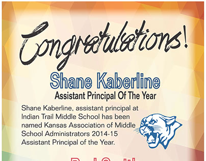 Award Posters for the Olathe School District Faculty