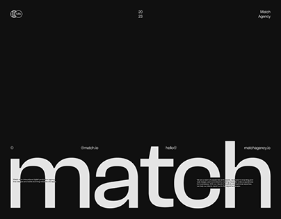 Project thumbnail - Match: Brand Identity and Website
