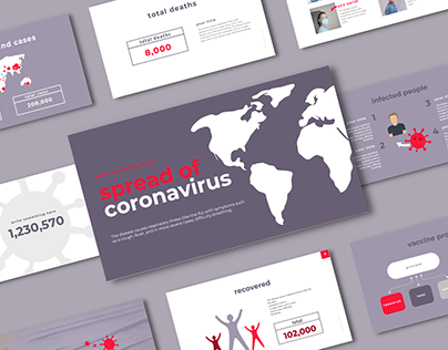 Spread of Coronavirus Infographic//