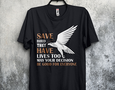 Save bird t-shirt design