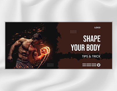 GYM And Body Fitness Facebook Cover Design
