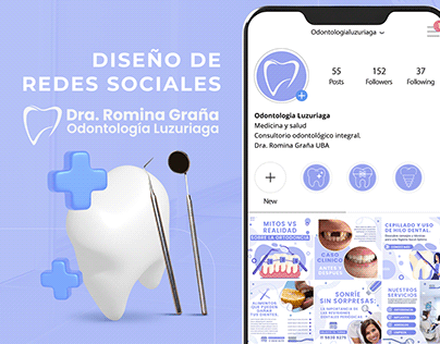 Diseño de Redes Sociales para Odontologia Luzuriaga