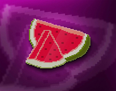 Watermelon PIxel Art