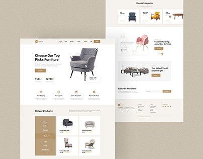 Furniture - Landing Page