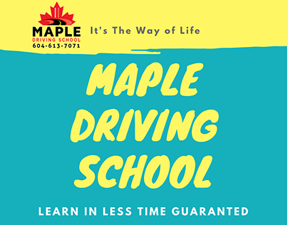 Social Media Designs for Maple Driving School Canada