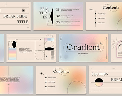 Gradient Presentation Design