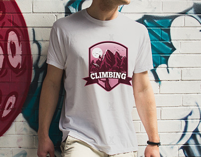 Mountain Climbing T-shirt Design
