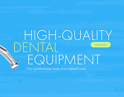 Dental equipment, online store Design, UX/UI