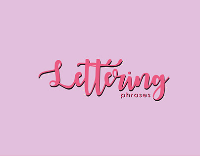 LETTERING PHRASES - PROYECTO PERSONAL