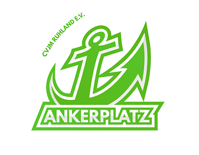 Logo Ankerplatz Ruhland + "LVL UP Projekt"