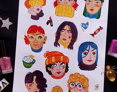 Bold Girls Stickers