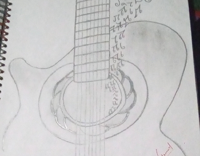 pencil picture of Gitar🎻