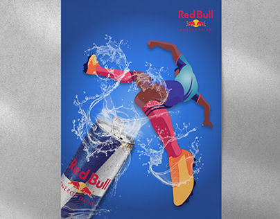 Red Bull drink poster
